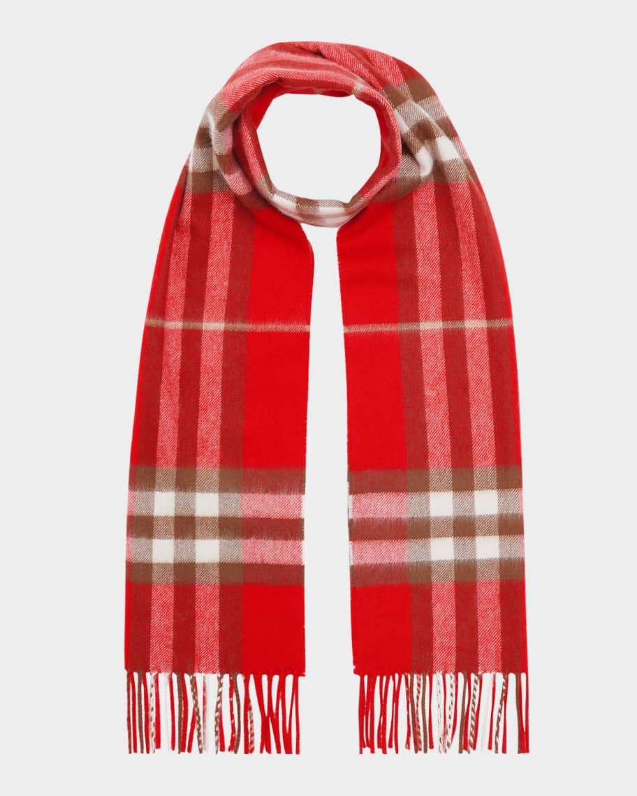 Burberry Classic Check Cashmere Scarf Neiman Marcus