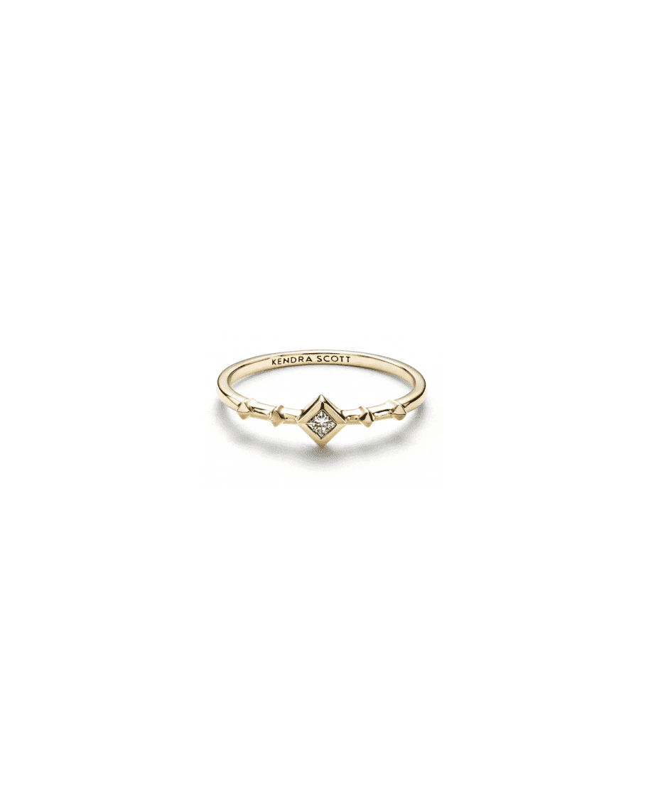 Kendra Scott 14k Gold Diamond Wave Ring Neiman Marcus