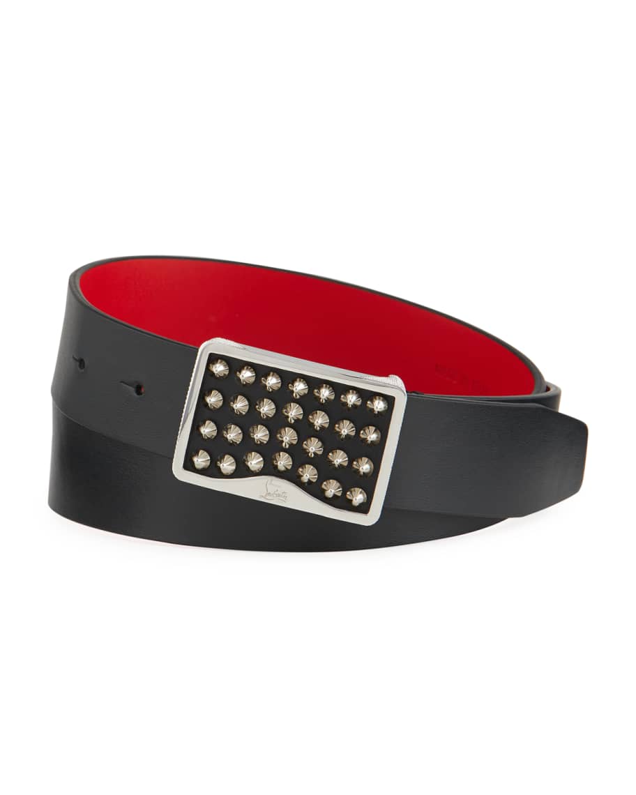 mens christian louboutin belt