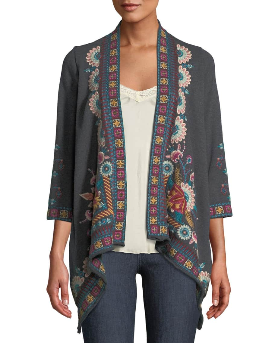 Johnny Was Delphine Draped Cardigan | Neiman Marcus