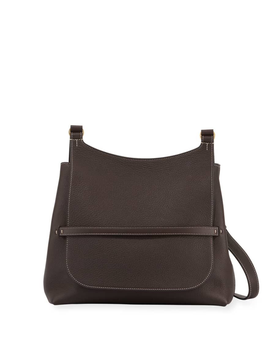 The row sideby suede sales shoulder bag
