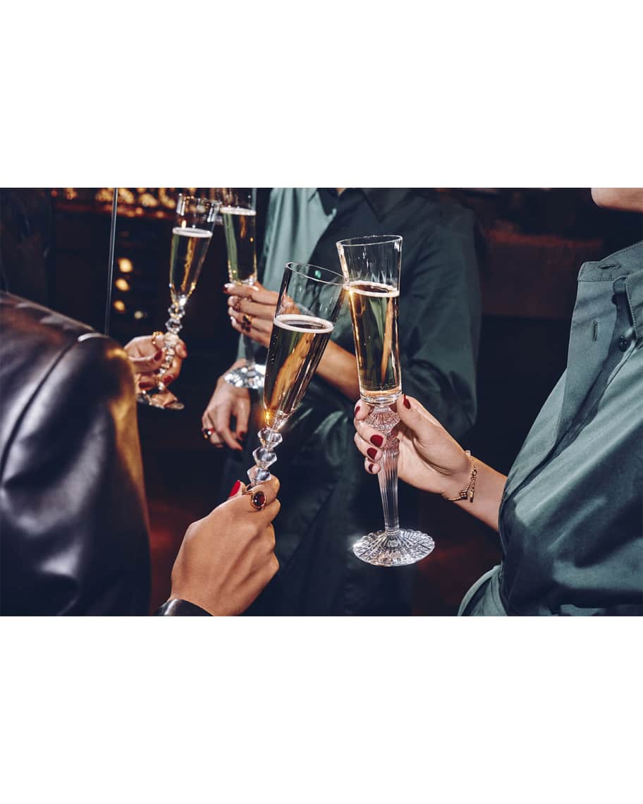 Baccarat Two Vega Flutissimo Champagne Flutes, Clear