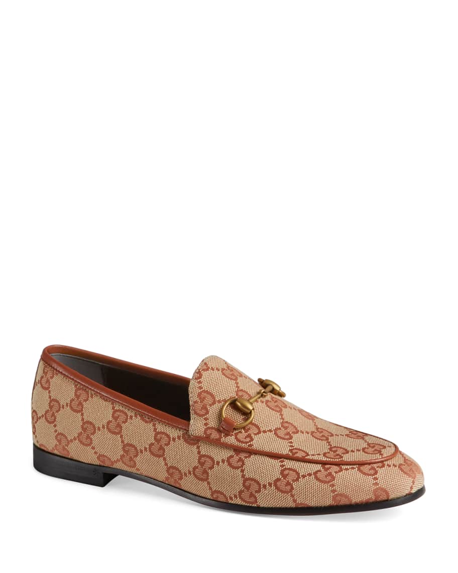 Gucci GG Canvas Flat Loafers | Neiman Marcus