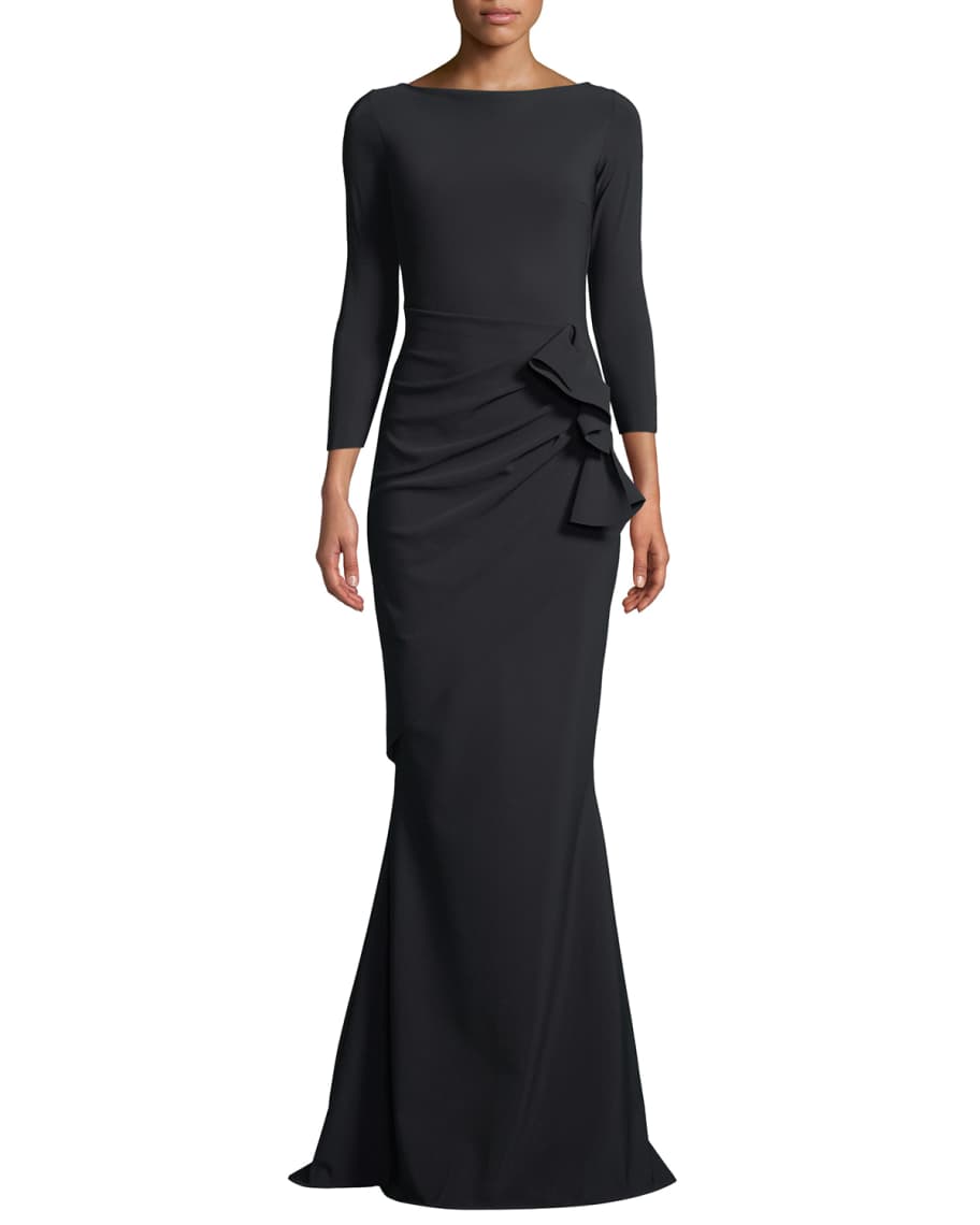 Chiara Boni La Petite Robe Zelma Side-Draped Mermaid Gown | Neiman Marcus