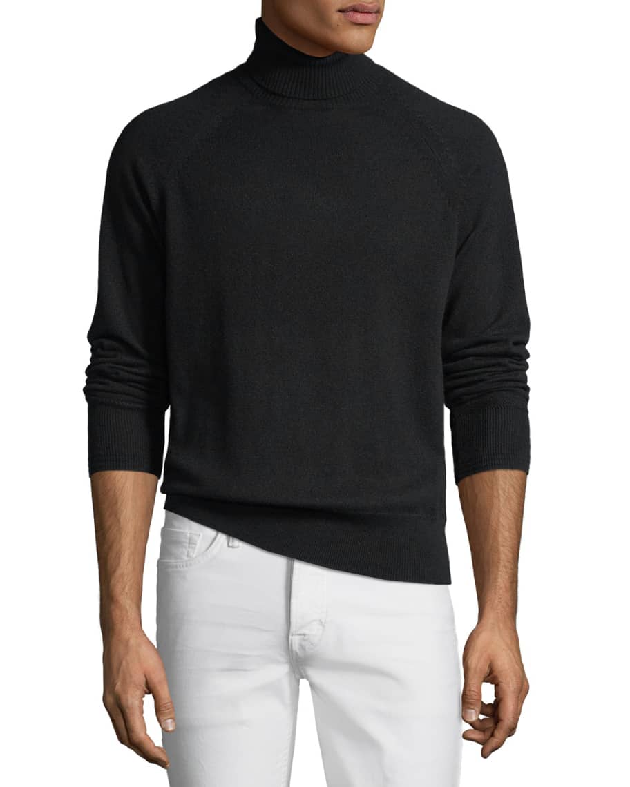 TOM FORD Men's Raglan-Sleeve Cashmere Turtleneck Sweater | Neiman Marcus