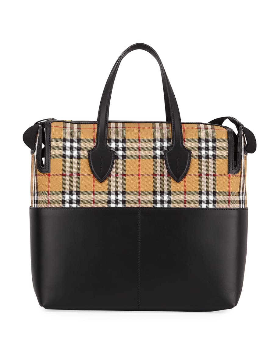 Burberry kingswood discount diaper bag