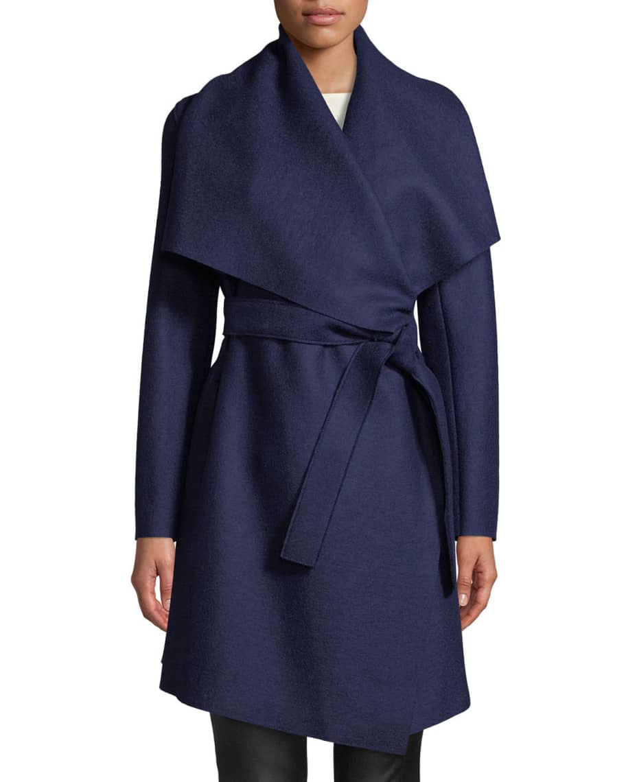 Harris Wharf London Pressed Wool Blanket Coat | Neiman Marcus