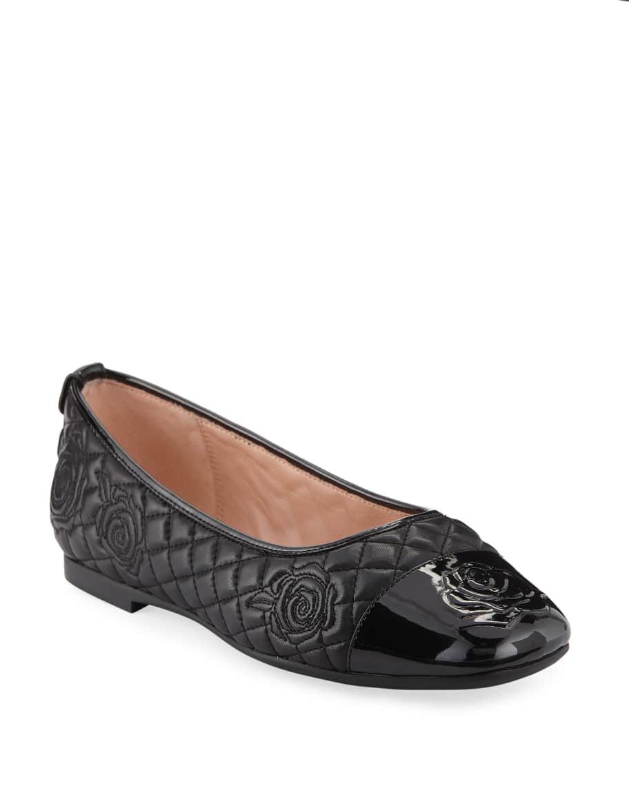 Taryn Rose Reese Rose Quilted Leather Ballet Flats Neiman Marcus
