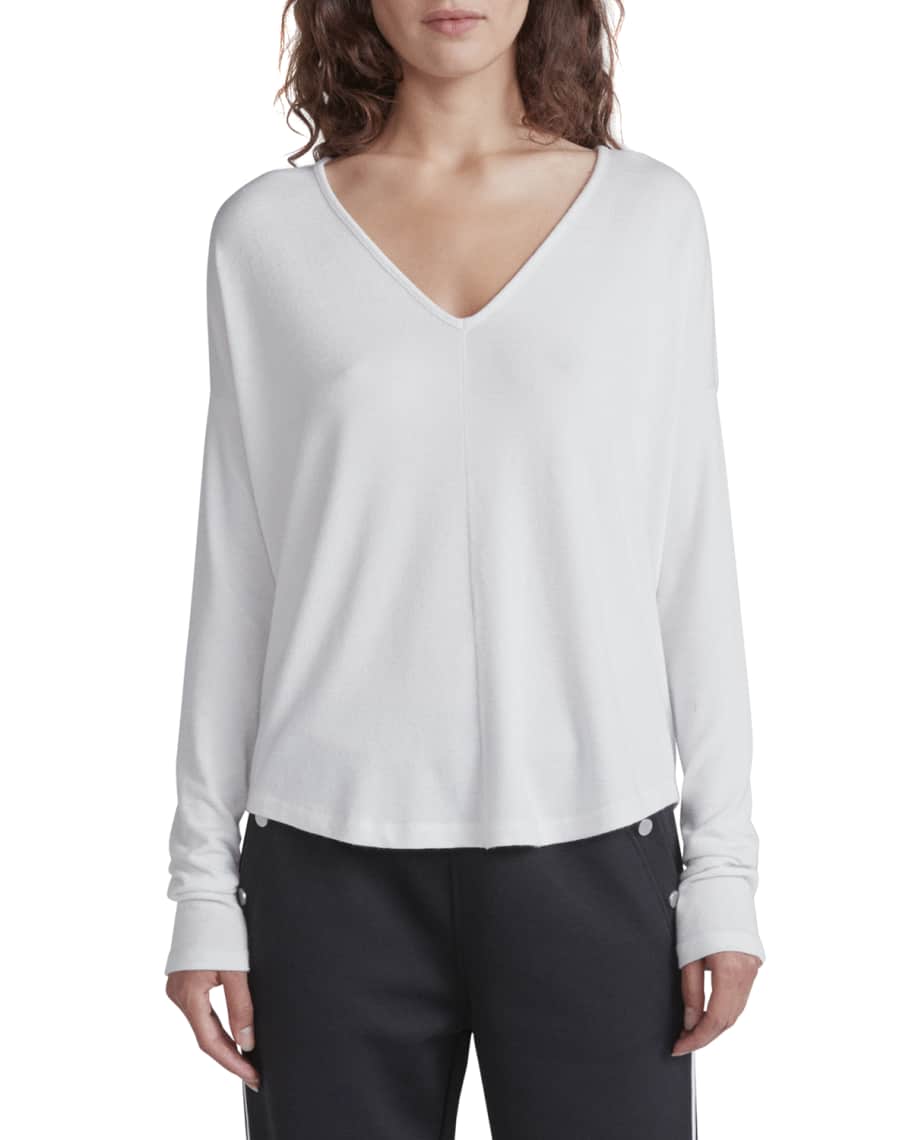 Rag & Bone Hudson Signature Jersey VNeck Tee Neiman Marcus