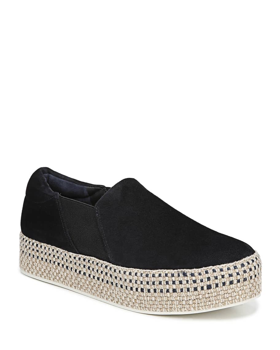Vince Wilden Flatform Suede Espadrille Sneakers Neiman Marcus