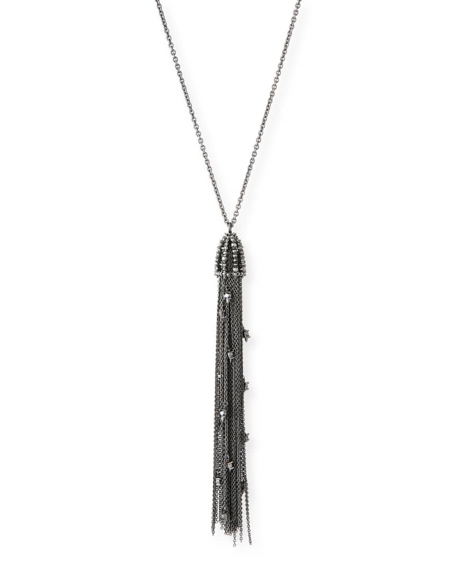 Alexis Bittar Cascading Crystal Tassel Pendant Necklace | Neiman Marcus
