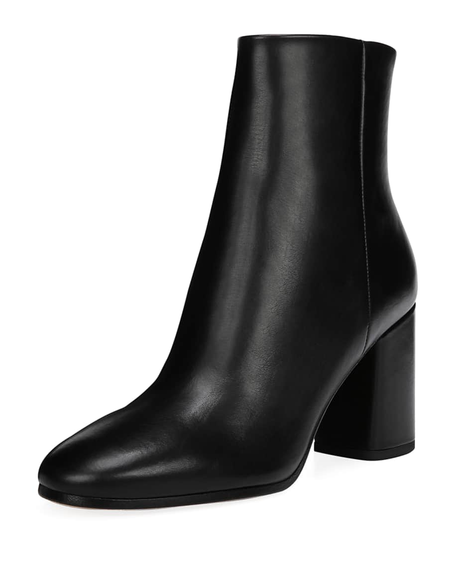 Diane von Furstenberg Robyn Leather Block Heel Boots Neiman Marcus