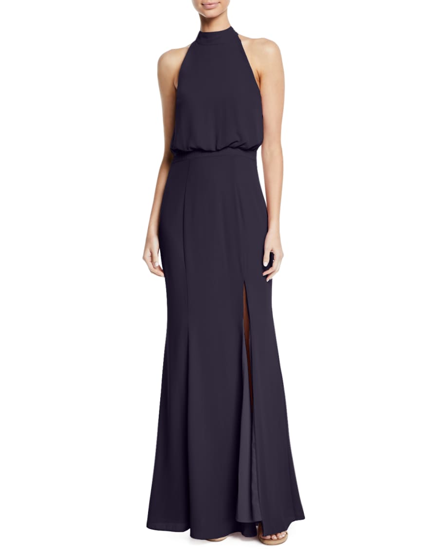 Likely Cameron Blouson Halter Gown | Neiman Marcus