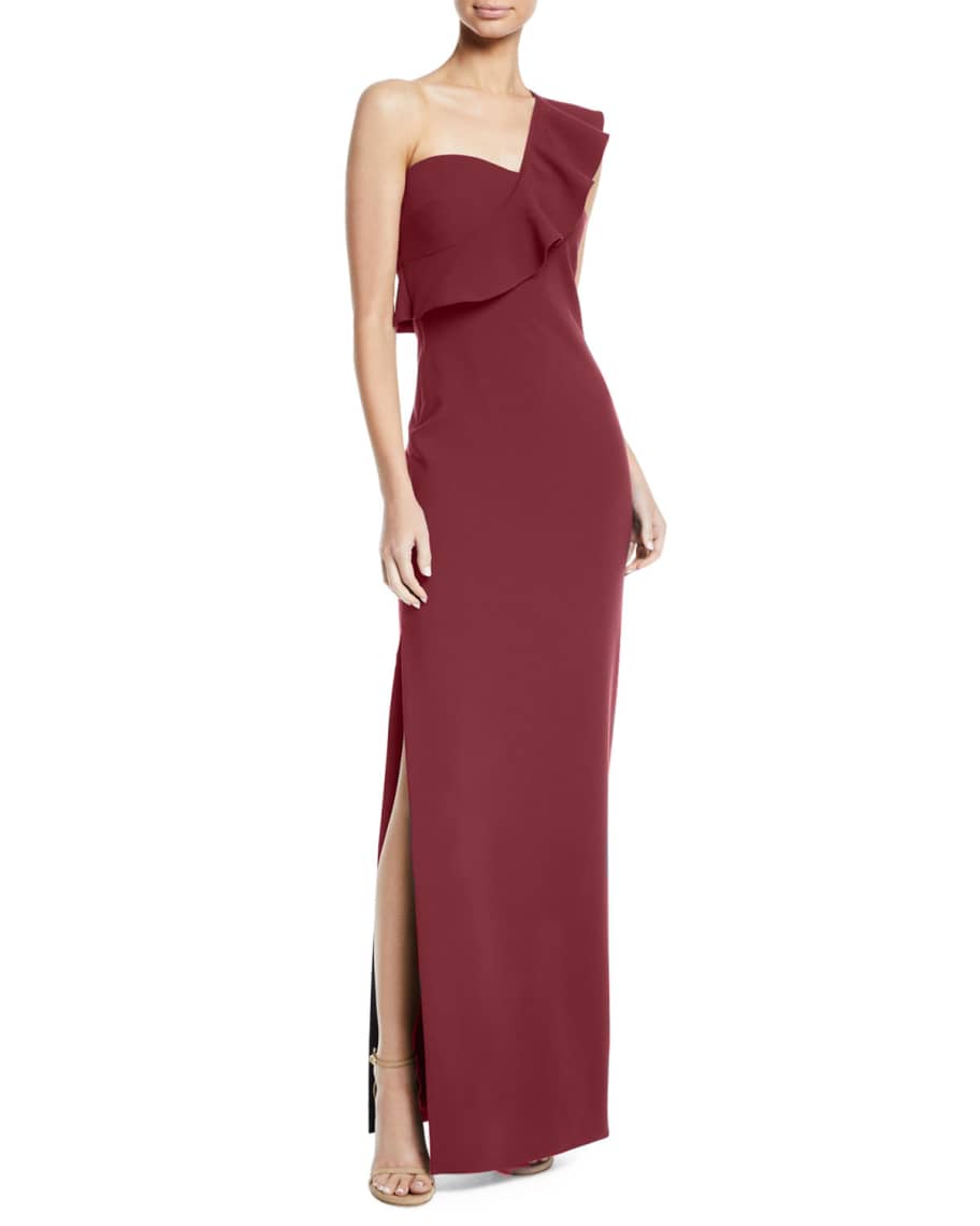 Likely Halsey Ruffle One-Shoulder Gown | Neiman Marcus