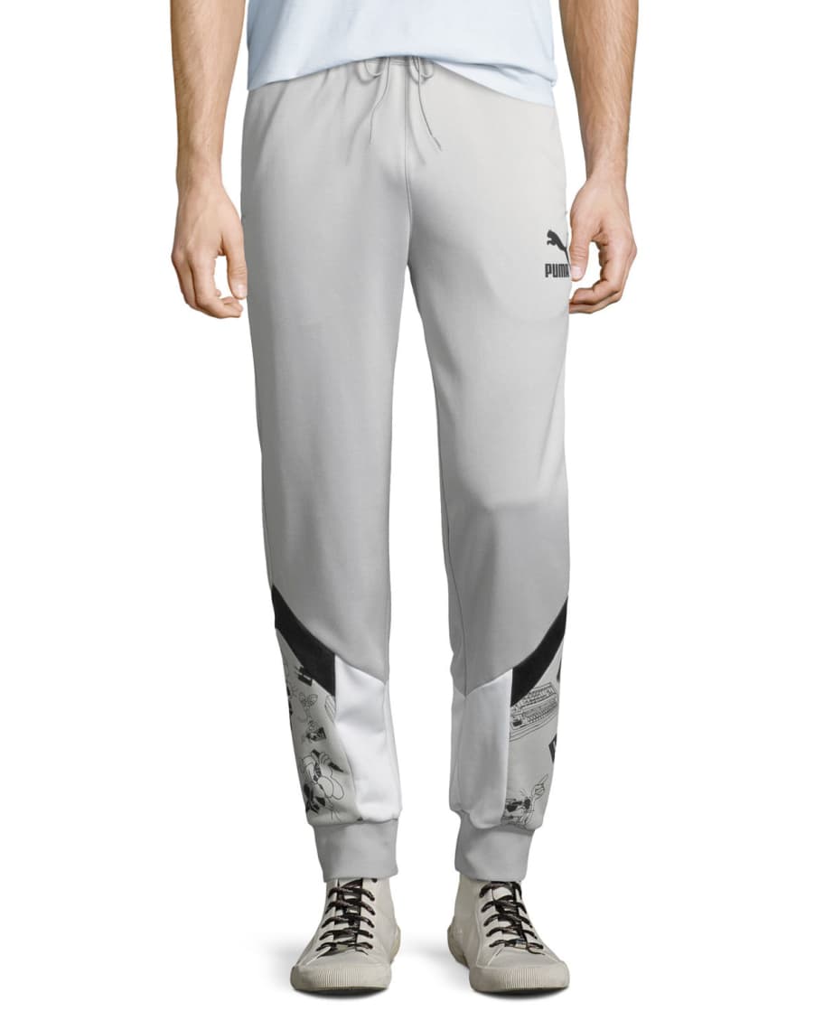 Puma Men's Super Logo Track Pants | Neiman Marcus