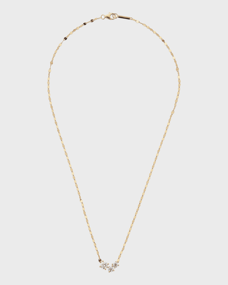 LANA 14k Gold Triple Diamond Solo Pendant Necklace | Neiman Marcus