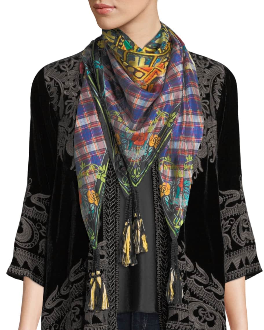 Reasona Printed Silk Scarf
