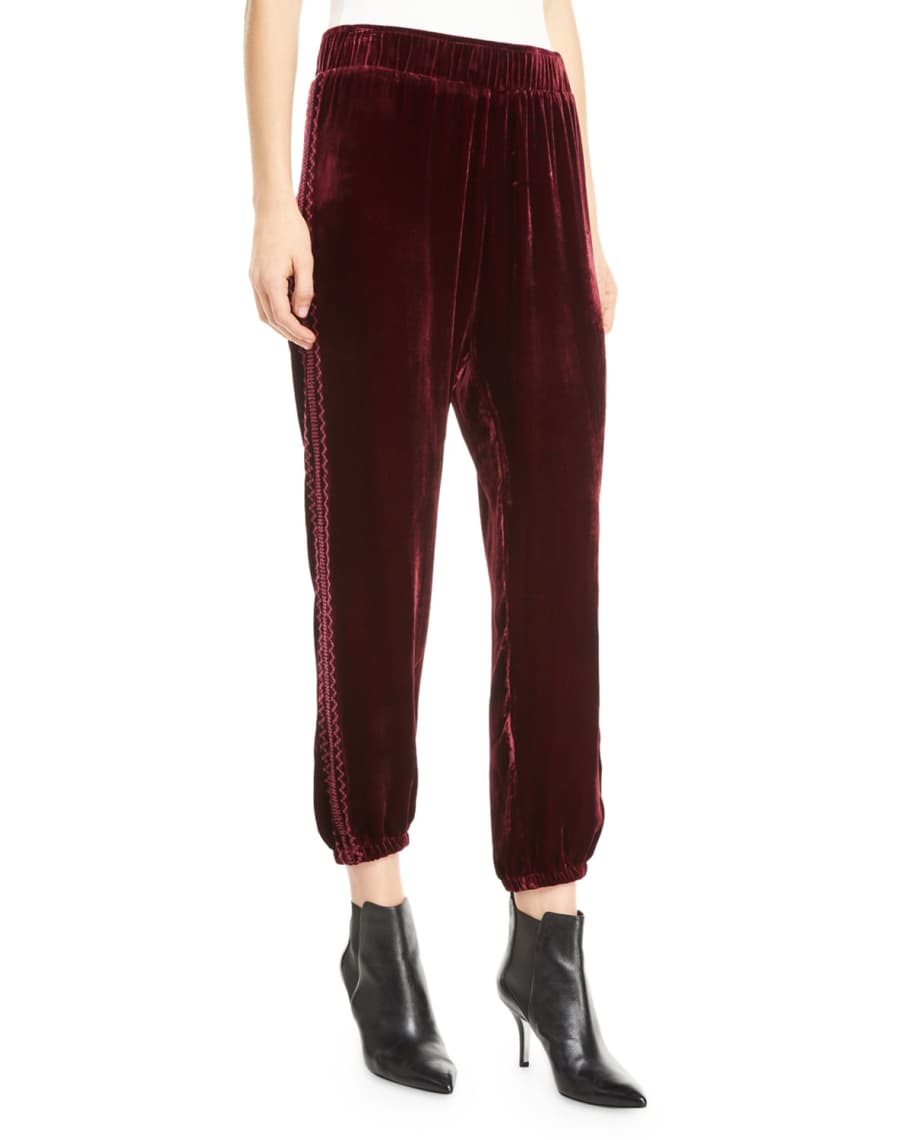 Johnny was aurora velvet jogger outlet