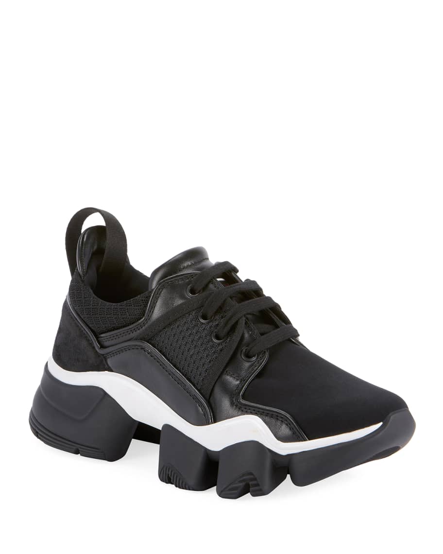 Givenchy Mixed Media Chunky Sneakers | Neiman Marcus