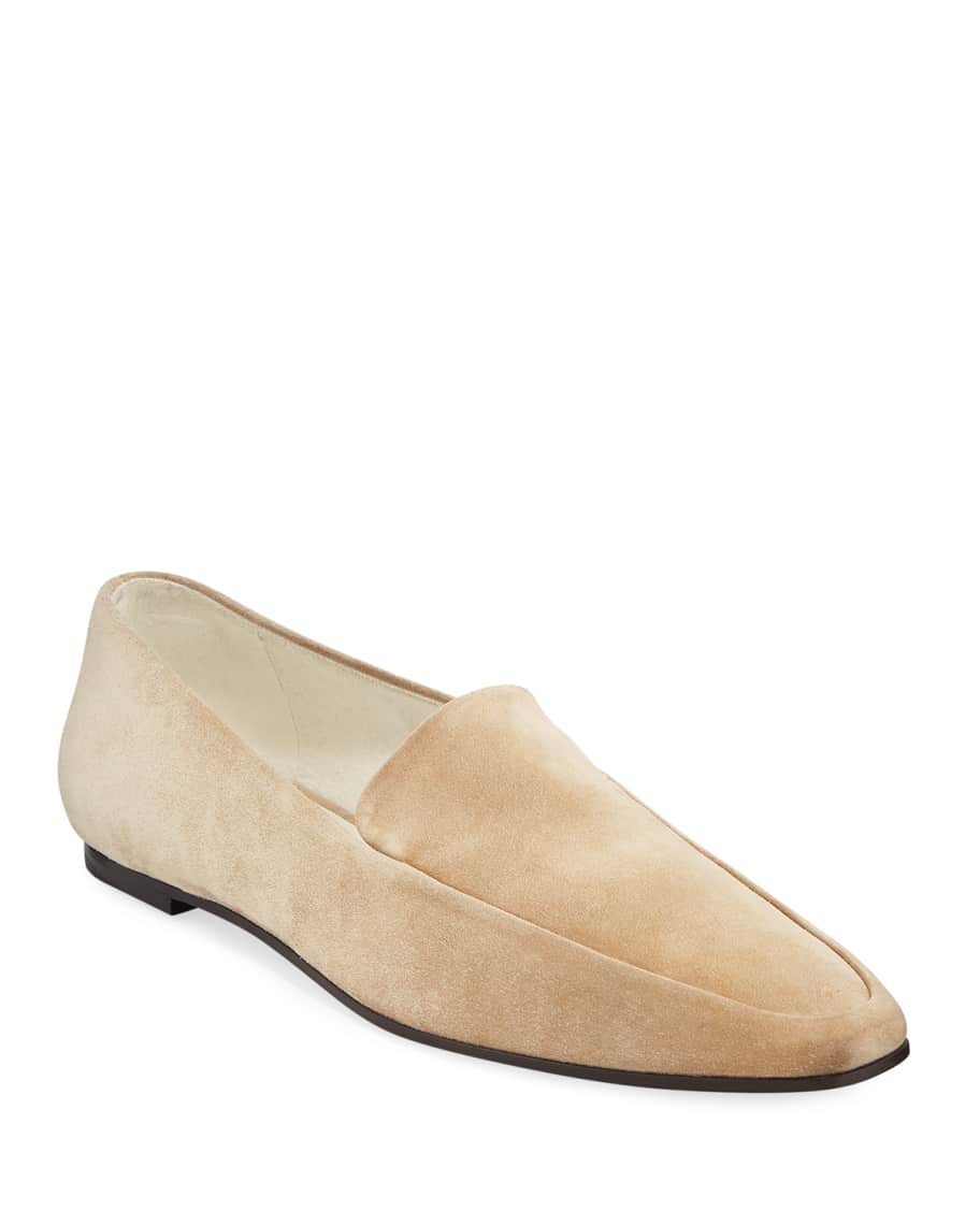 The row suede on sale loafers