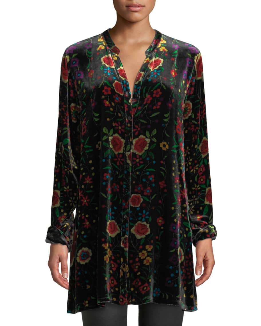 Johnny was new arrivals velvet tunic