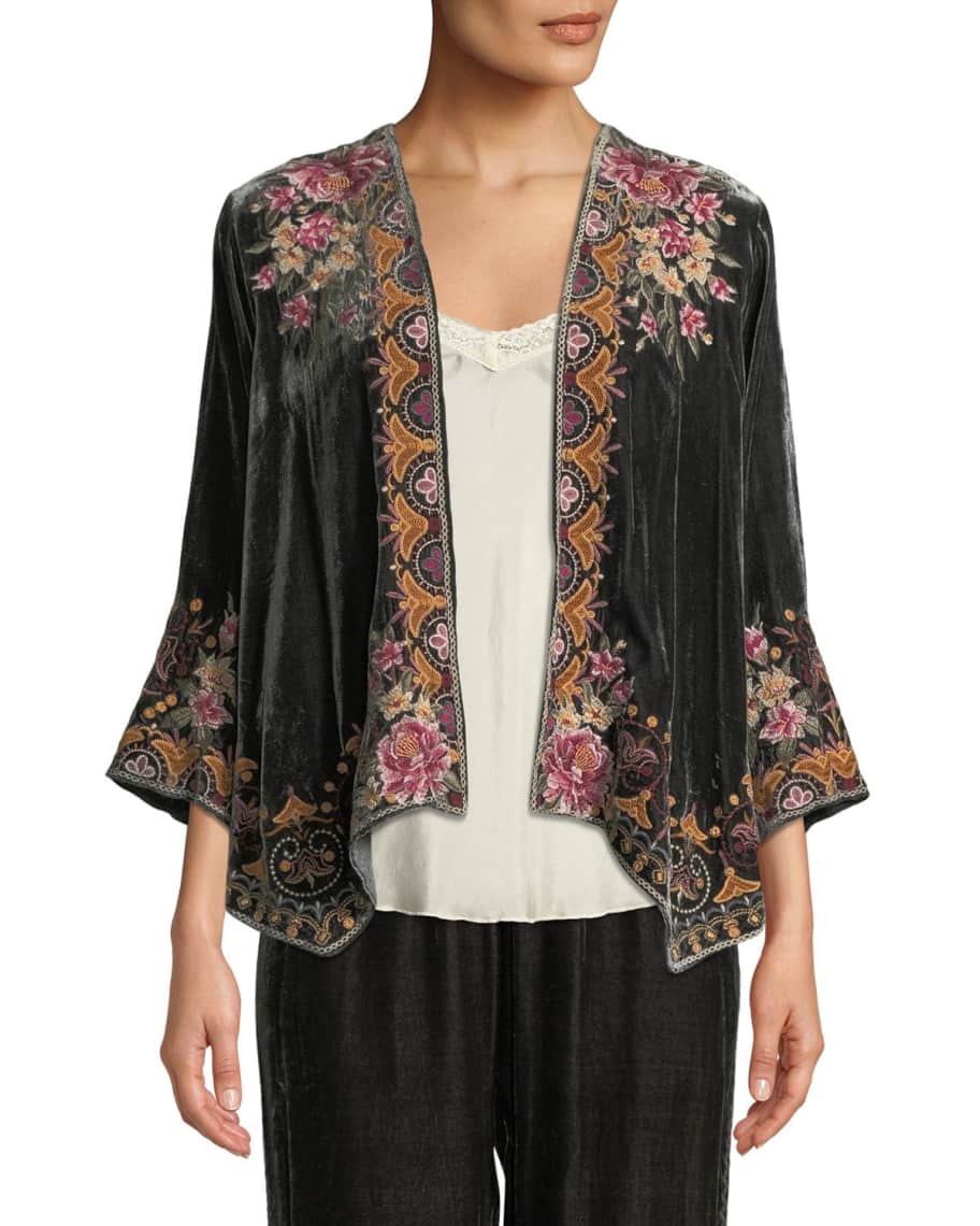 Johnny was cheap joanna velvet bolero