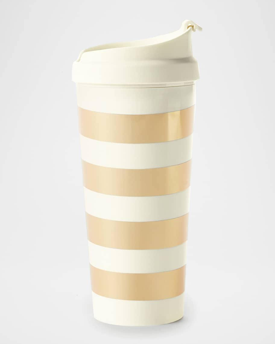 kate spade new york golden stripe thermal mug Neiman Marcus