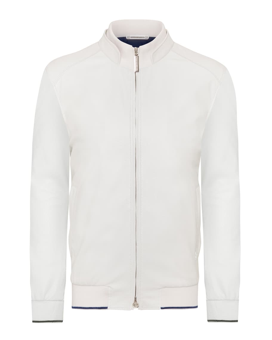 Stefano Ricci Men's Leather Blouson Jacket | Neiman Marcus