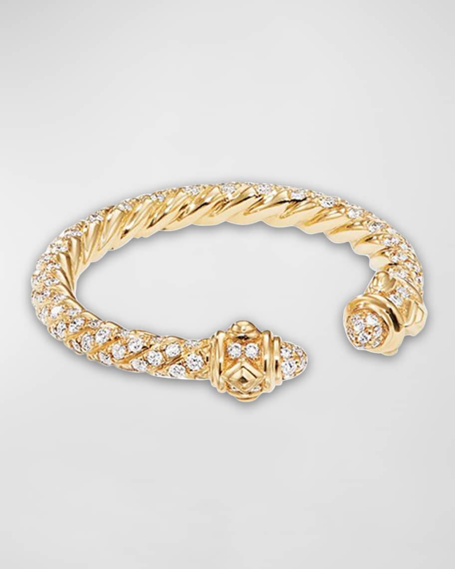 David Yurman Renaissance 18k Gold & Full Diamond Ring, Size 6 | Neiman ...