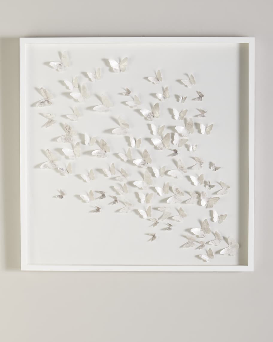 Wendover Art Group Silver Butterfly Shadowbox