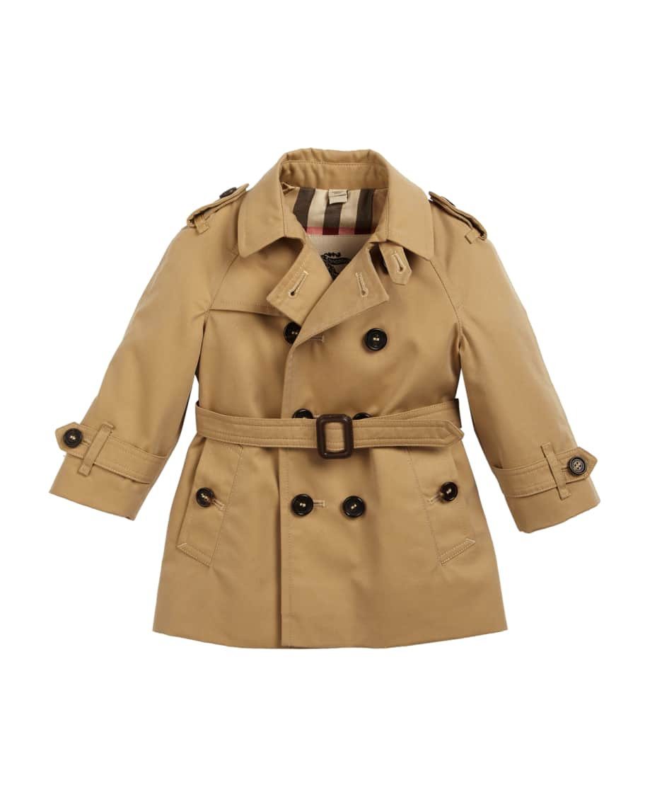 Burberry Boy's Wiltshire Trench Coat, Size 6M-3 | Neiman Marcus