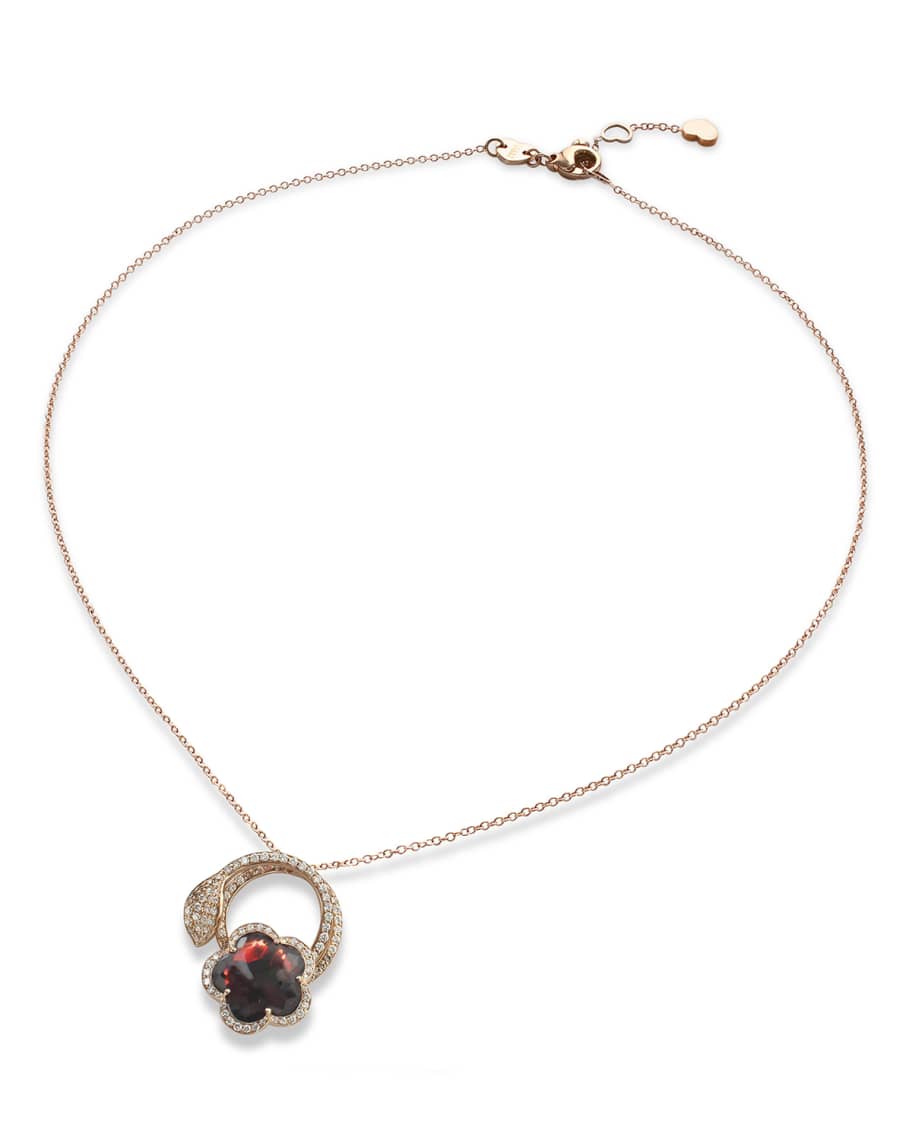 Pasquale Bruni Bon Ton 18k Rose Gold Necklace with Diamonds | Neiman Marcus