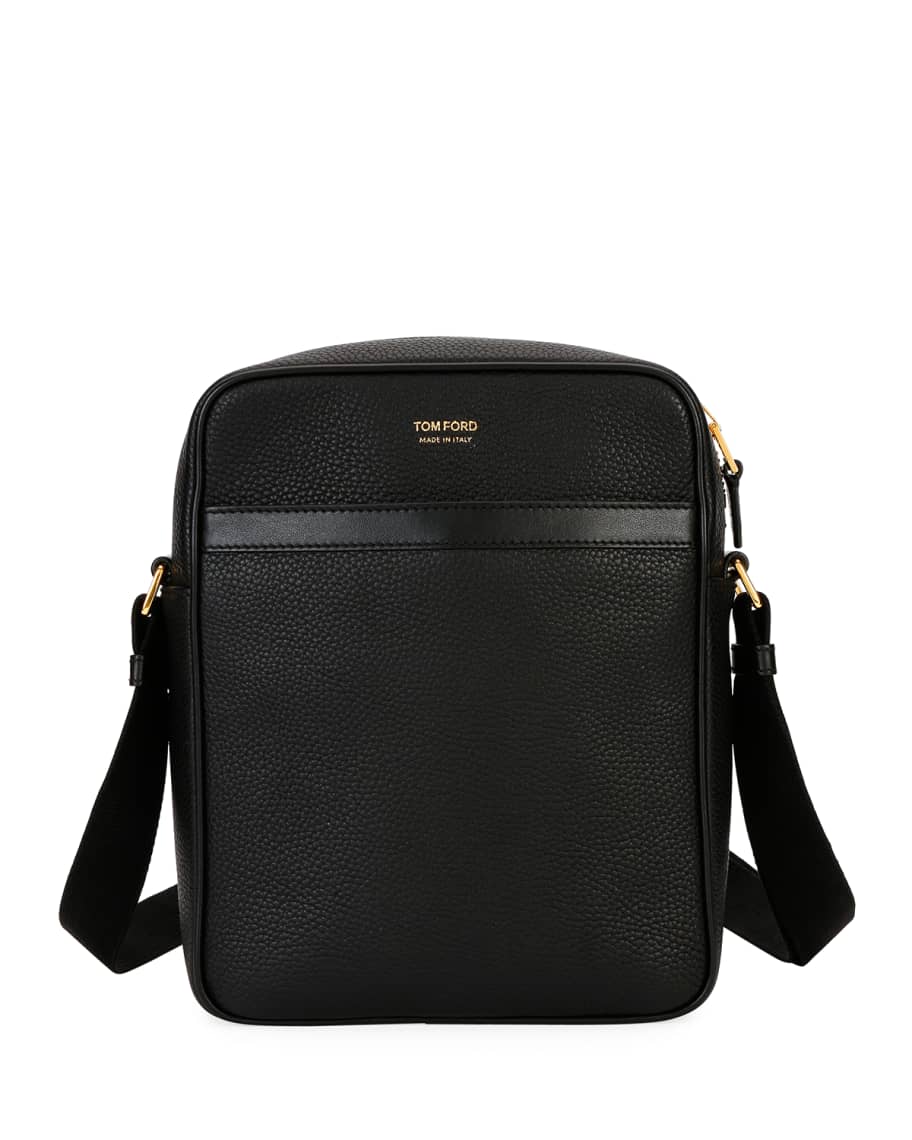 TOM FORD Men s Leather Crossbody Bag Neiman Marcus