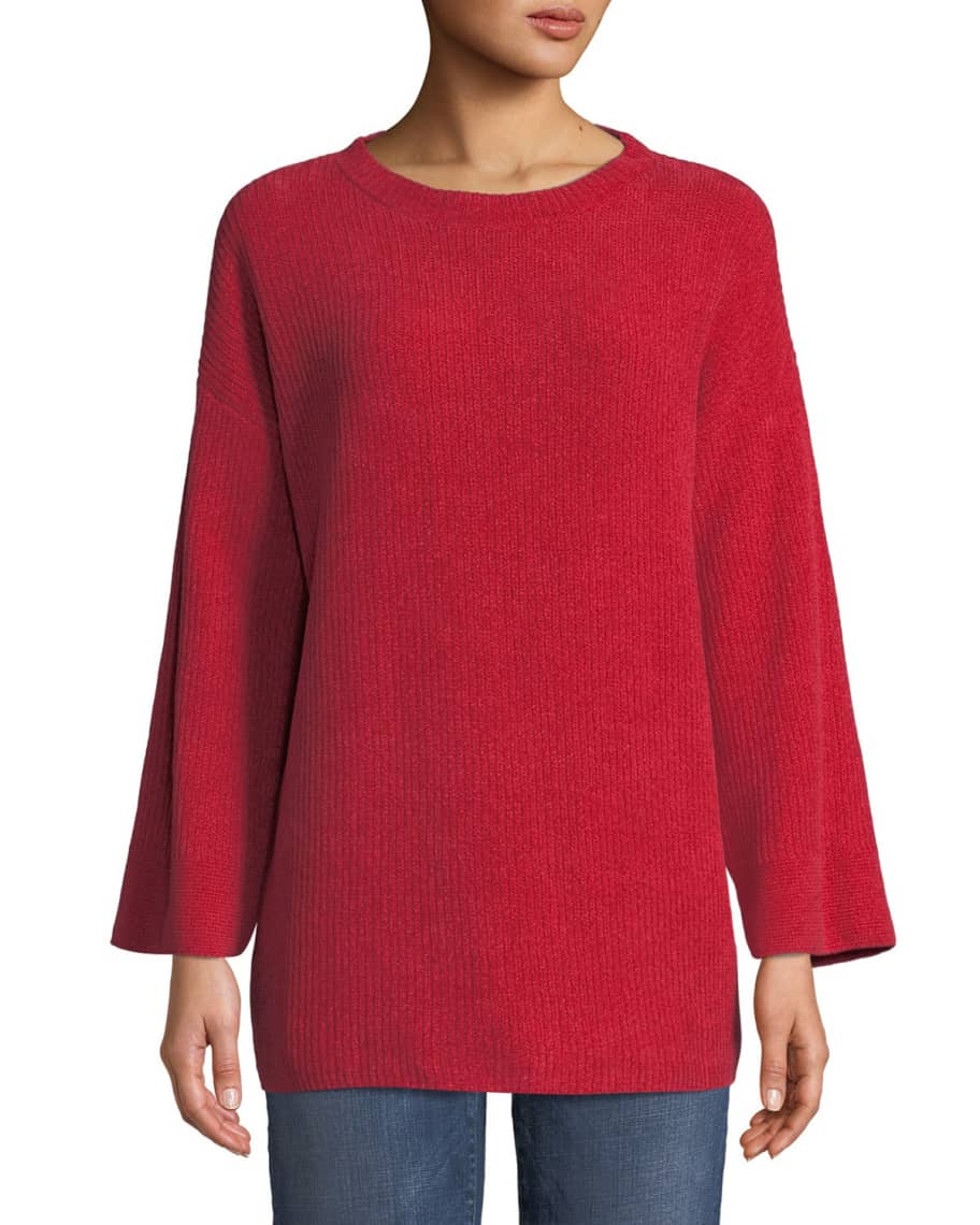 Eileen fisher chenille sweater clearance
