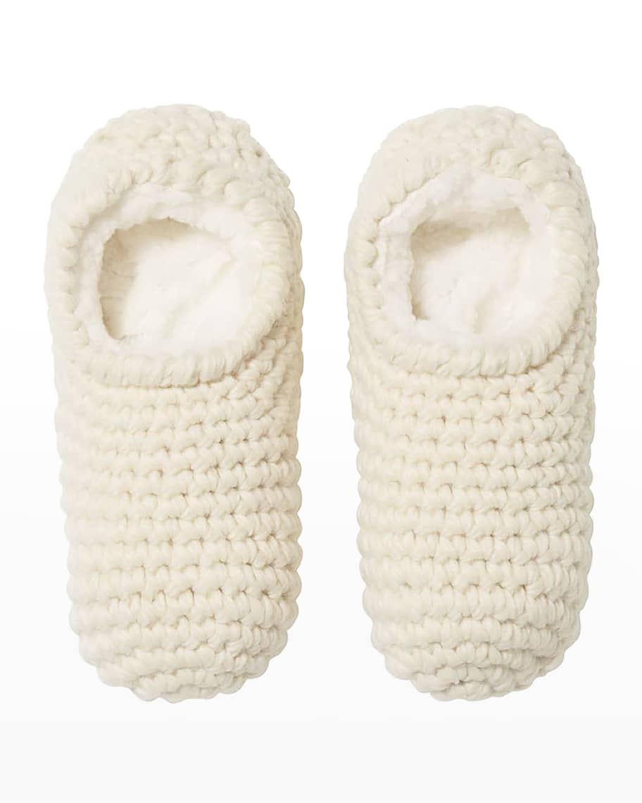 Eberjey Wide-Knit Ankle Slipper Socks | Neiman Marcus