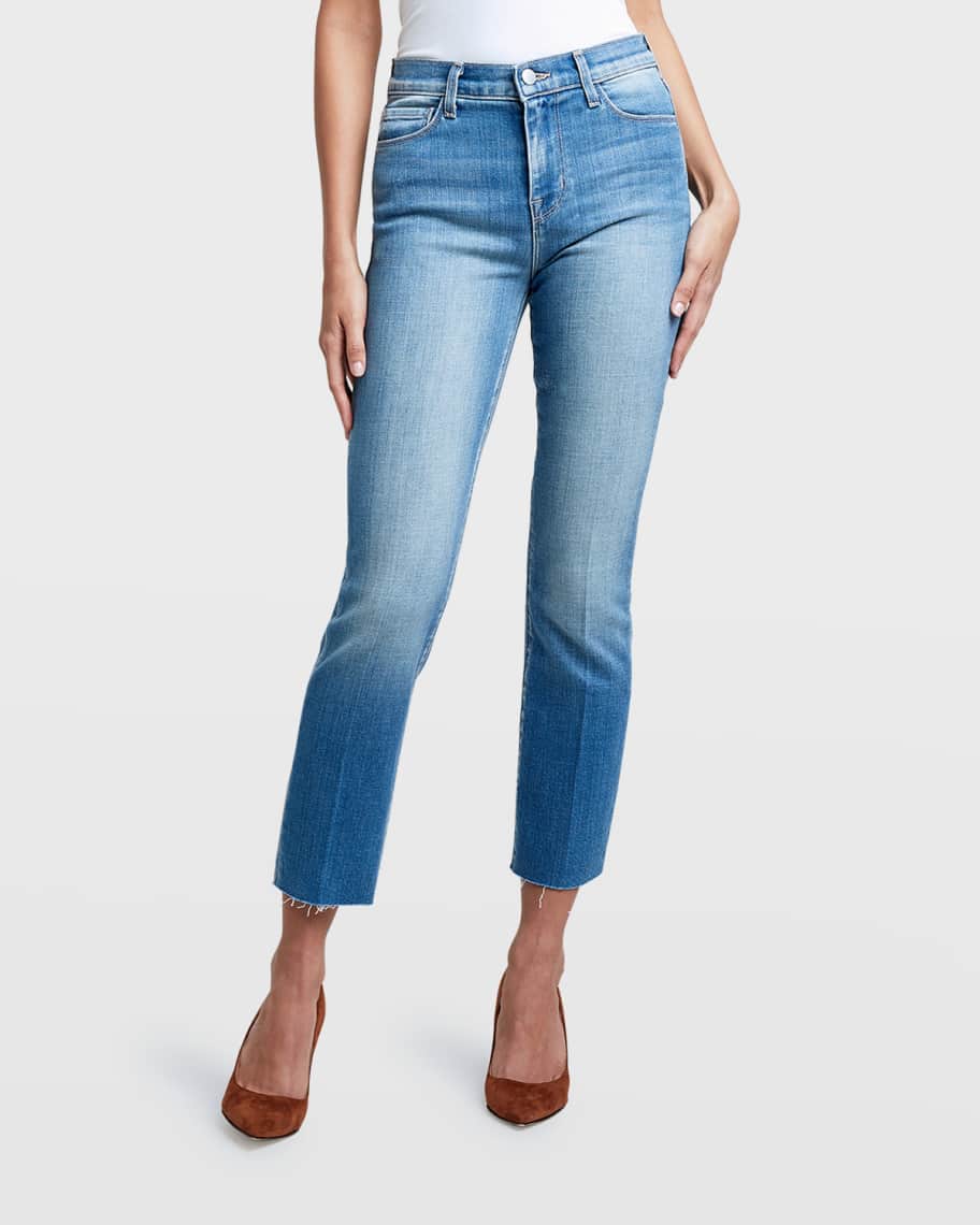 L'Agence Sada Cropped Slim Jeans | Neiman Marcus