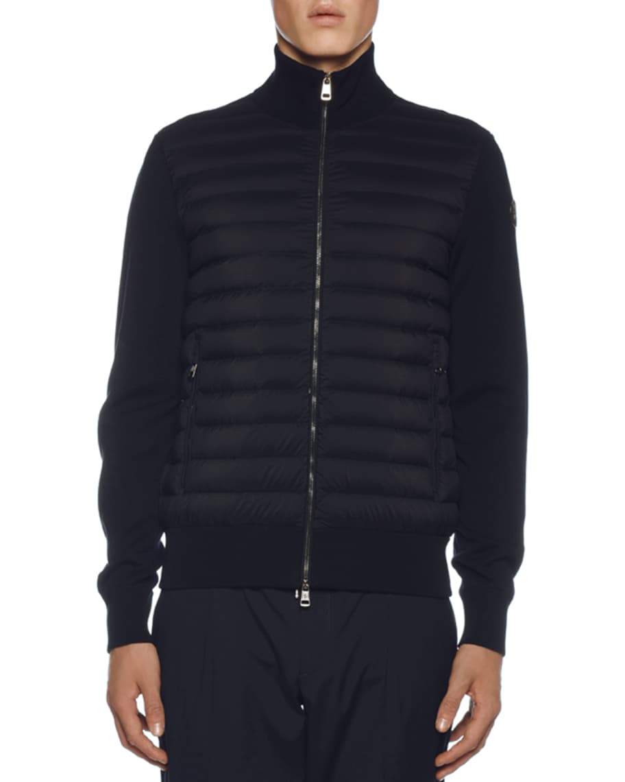 Moncler Men's Jersey Tricot Cardigan | Neiman Marcus