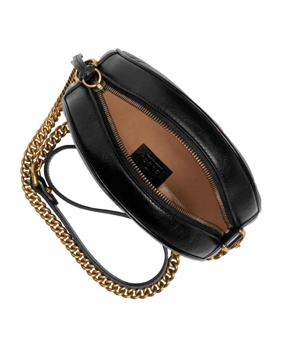 Gucci GG Marmont Mini Round Chevron Crossbody Bag Neiman Marcus