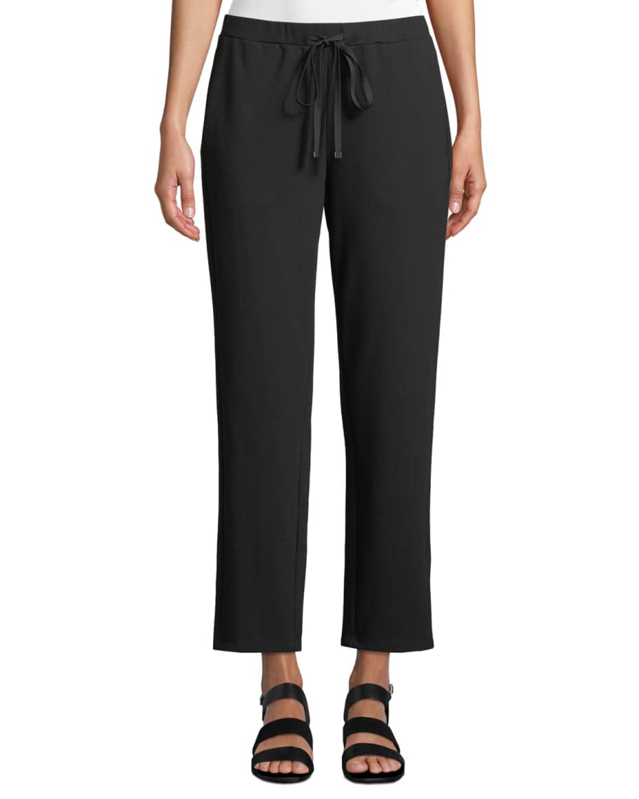 Eileen Fisher Petite Travel Ponte Ankle Pants | Neiman Marcus