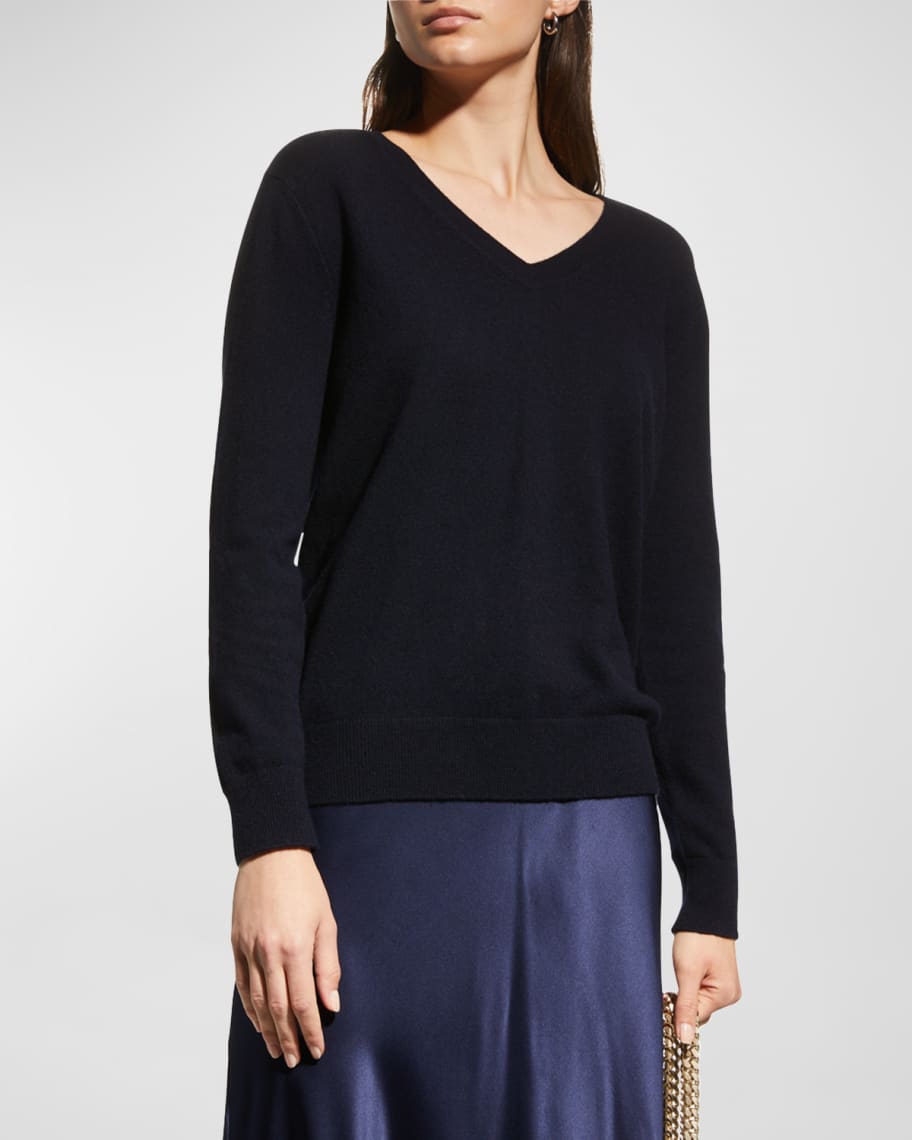 Vince Weekend V-Neck Cashmere Pullover Sweater | Neiman Marcus