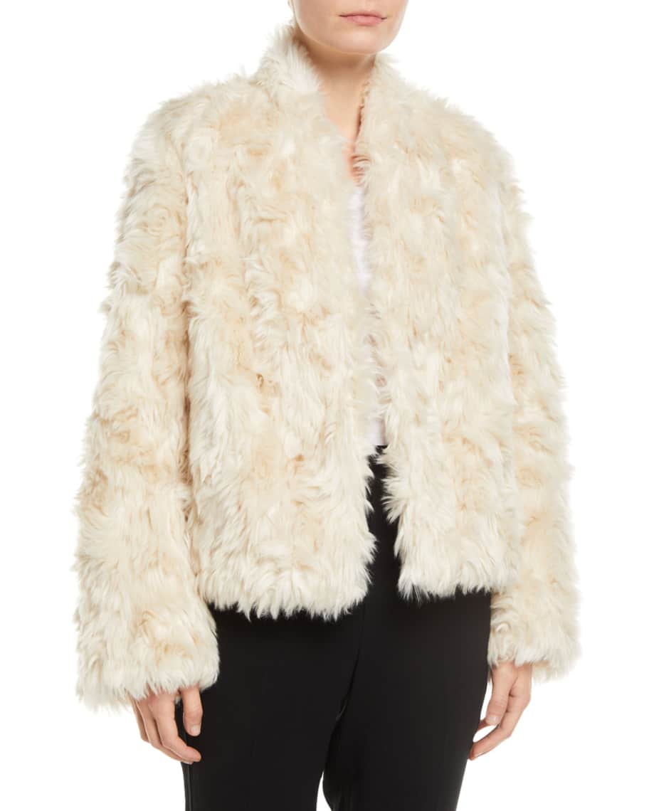 Vince cropped 2025 shearling jacket