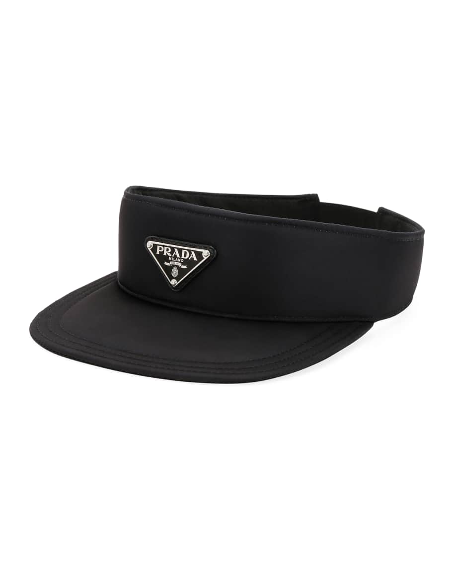 Prada Men's Solid Nylon Visor | Neiman Marcus
