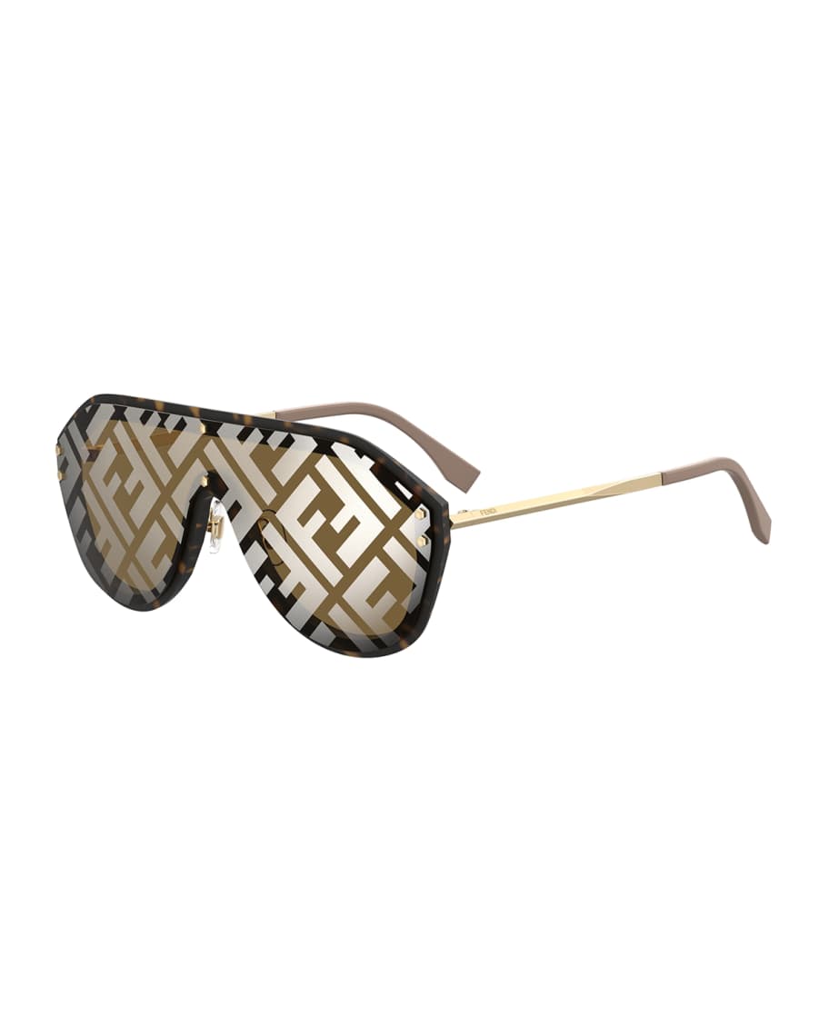 Fendi Men's FF Shield Sunglasses | Neiman Marcus