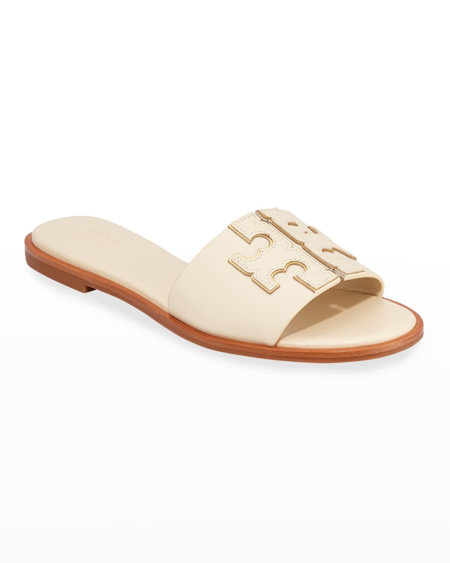 Tory Burch Ines Leather Slide Sandals | Neiman Marcus