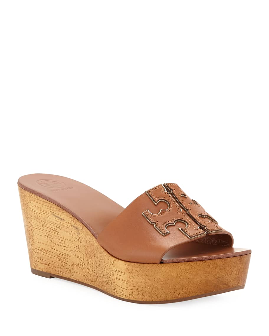 Tory burch ines wedge black best sale