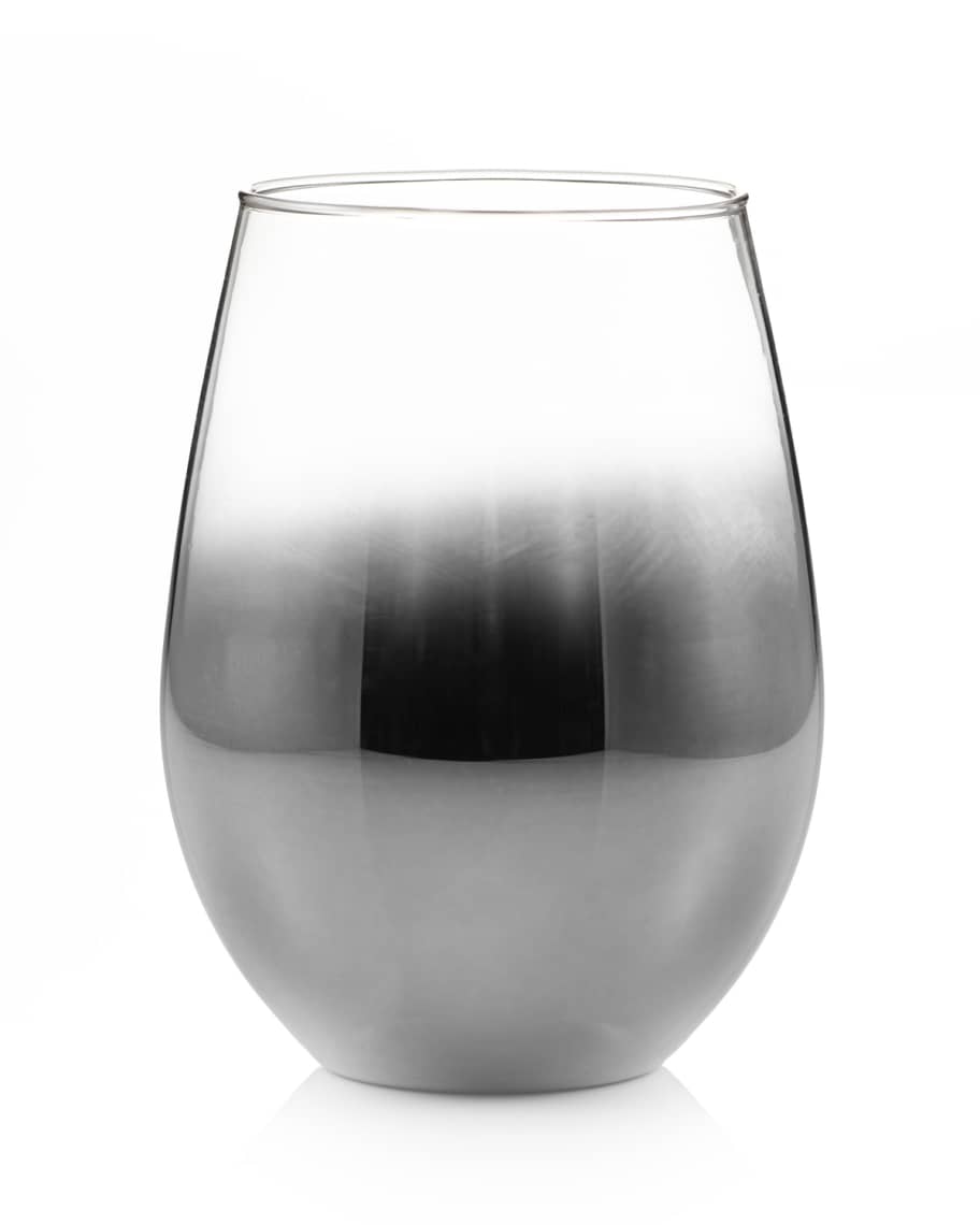 Ombre Silver Stemless Wine Glasses, Set of 4 Neiman Marcus