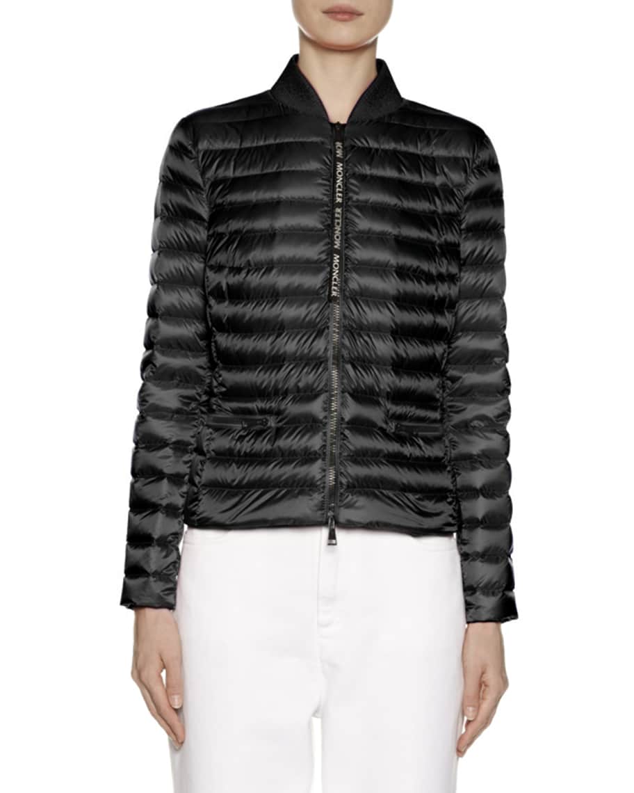 Moncler Blenca Down Fill Bomber Jacket Neiman Marcus