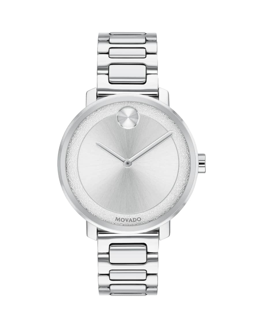 Movado 34mm BOLD Frosted Bracelet Watch Neiman Marcus