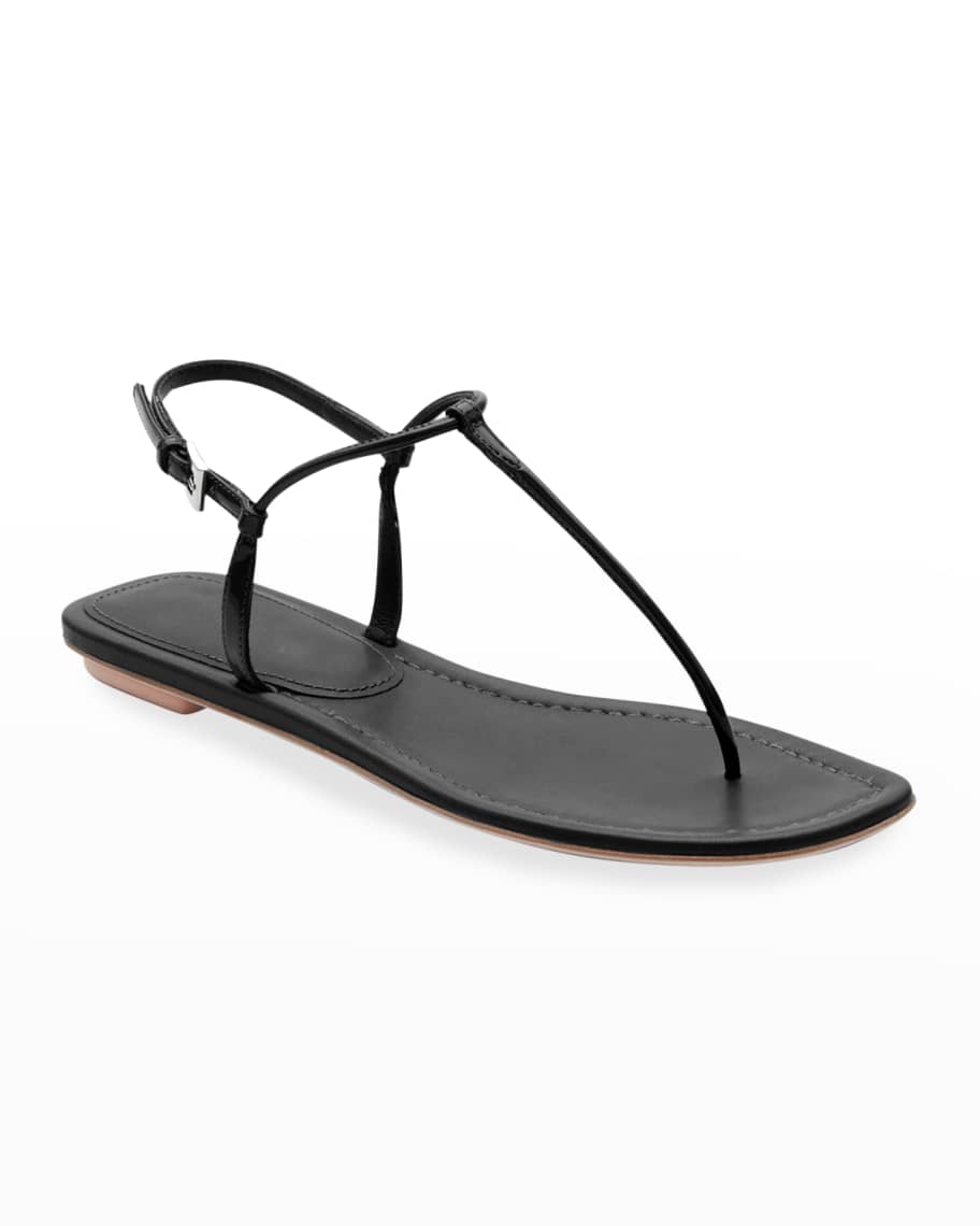 Prada Flat Patent Leather Thong Sandals Neiman Marcus