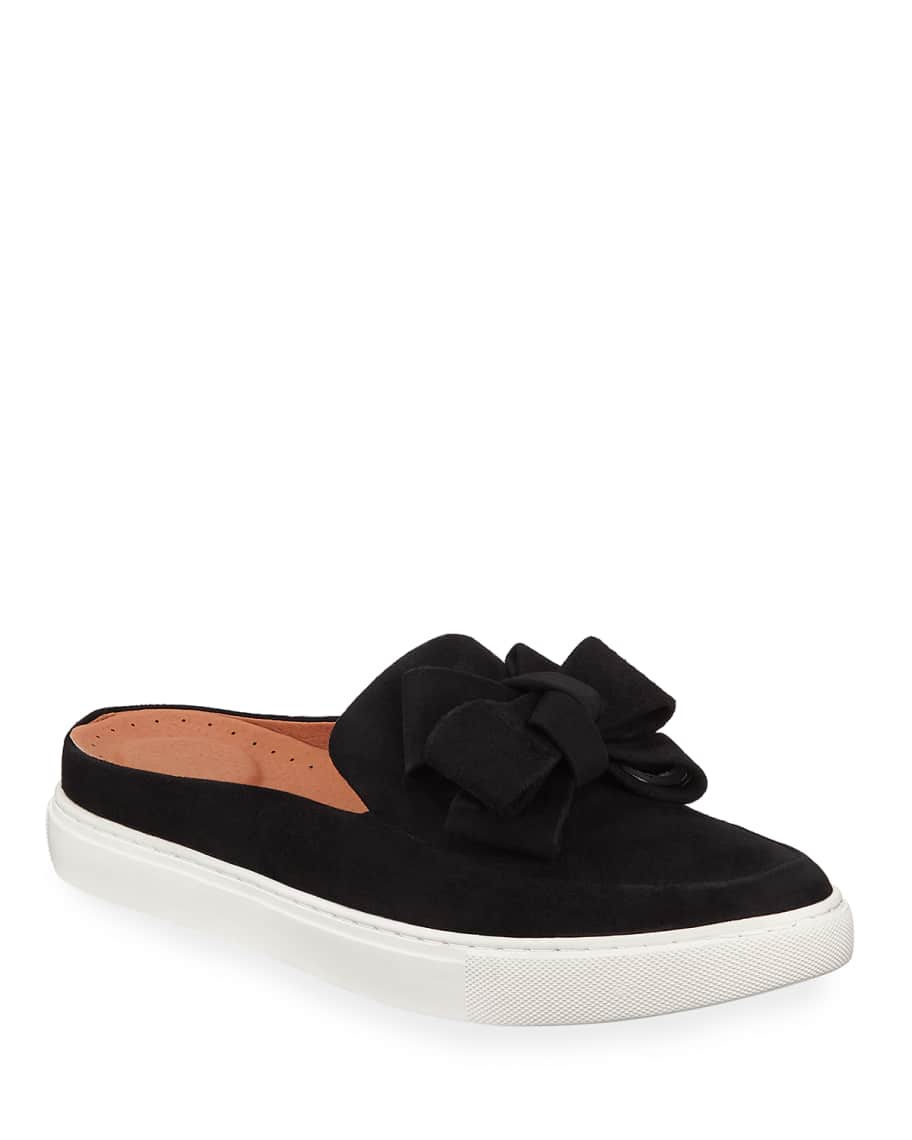 Gentle Souls Rory Ribbon Front Suede Mule Sneakers Neiman Marcus
